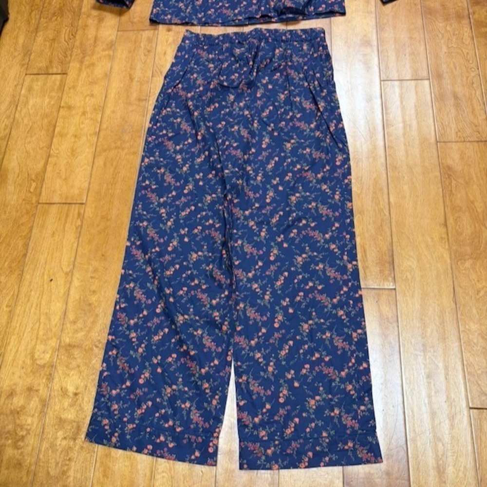 Liberty of London Womens PJ Set Size M Floral Cottage Cotton Boho Hippie Lounge - Picture 6 of 13